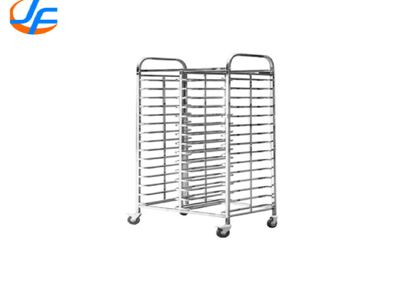 RK Bakeware China Foodservice NSF 800 600 Roestvrij staal commercieel bakplaat Oven Rack Bakkerij Trolley