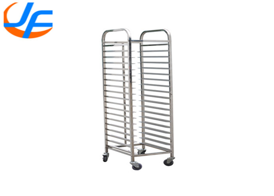 RK Bakeware China Foodservice NSF 470*620 REVENT Dubbele oven Bakplaat Rack Trolley Roestvrij staal GN1/1 Pan Trolley