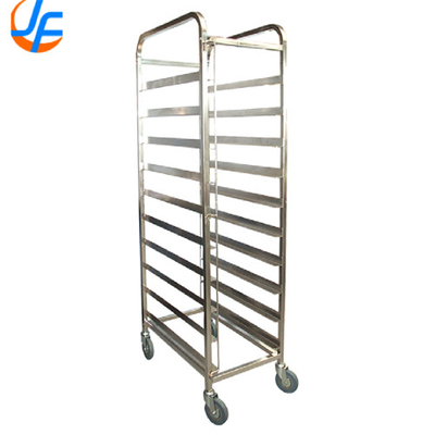 RK Bakeware China-Aluminium Full Size Bun Sheet Pan Rack 10 Rack Restaurant Bakkerij Koffer tier