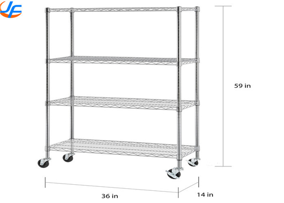 RK Bakeware China Foodservice 2/3/4 Tiers Steel Trolley Service Cart, Roestvrij staal Trolley materiaal Distributie