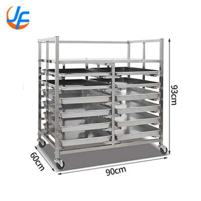 RK Bakeware China-Nesting Commercieel roestvrij staal trolley rack / aangepast bakrek voor industriële bakkerijen