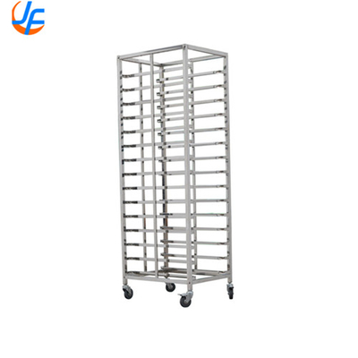 RK Bakeware China-32 Trays Double Oven Rack Baking Tray Trolley / 304 roestvrij staal Baking Bread Trolley Rack