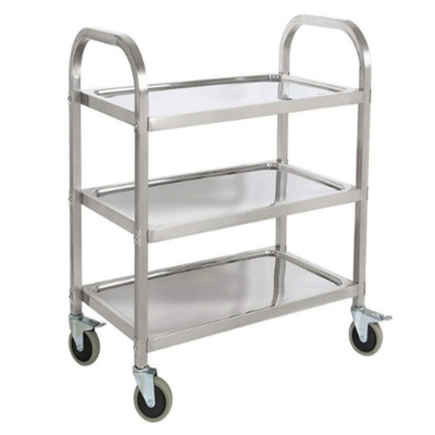 RK Bakeware China Foodservice NSF Winco Suc-30 3-tier roestvrijstalen voedseltrolley