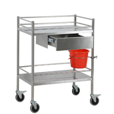 RK Bakeware China Medisch ziekenhuis Dressing roestvrij staal trolley Chirurgische trolley met laden