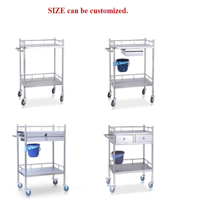 RK Bakeware China Foodservice NSF roestvrij staal ziekenhuis medisch trolley met laden