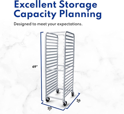 Rk Bakeware China Foodservice 36527 Commercial 20 Tier Aluminium Plaat Pan Rack Bun Pan Rack