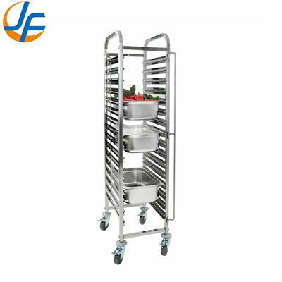 Rk Bakeware China-Z Frame 20 Pan End Load roestvrij staal nesting trolley Bun plaat Pan Rack - Samengesteld
