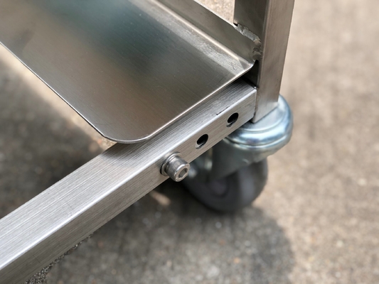 Rk Bakeware China-roestvrij staal Flatpack Rack Trolleys Ontworpen voor 16 Inch &amp; 18 Inch Tray