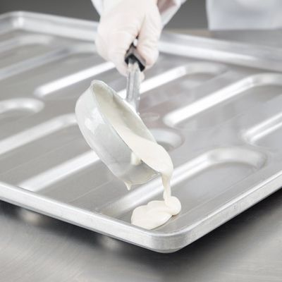 RK Bakeware China Foodservice NSF 0215 Glazuur gealuminiseerde staal afgerond einde Hoagie Bun Pan Hamburger Bun Baking Tray